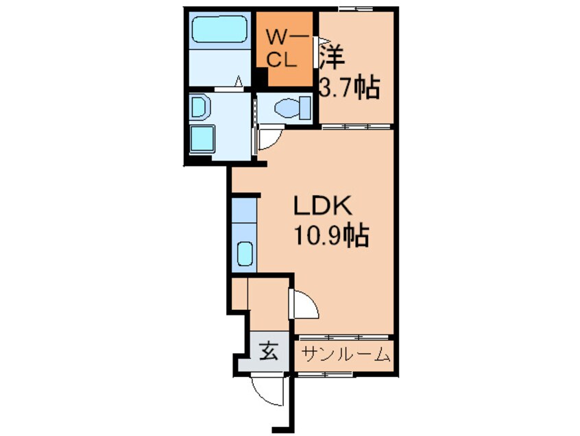 間取図 カルム岩瀬
