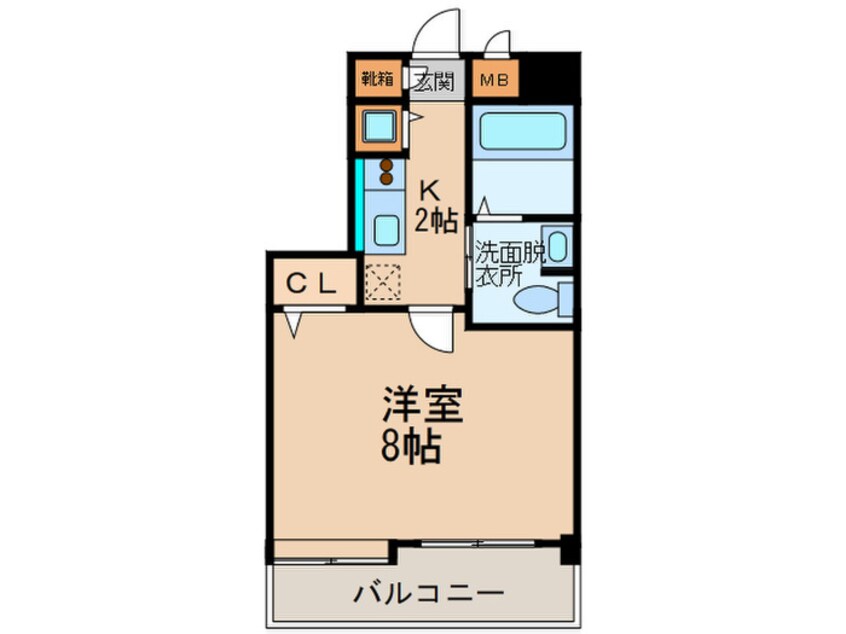 間取図 ラルジュ大橋