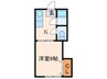 クレッシェンドⅥ 1Kの間取り