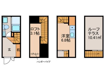 間取図 ガレット空港前Ⅱ