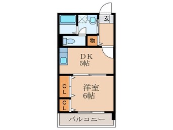 間取図 栗木第８ビル