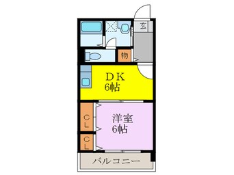 間取図 栗木第８ビル