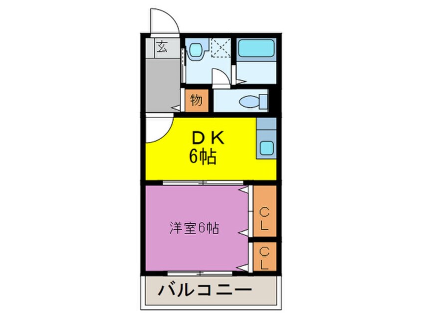 間取図 栗木第８ビル