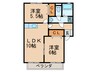 ウィルモア綺麗Ａ 2LDKの間取り