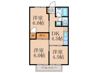 間取図 プレジール椎野