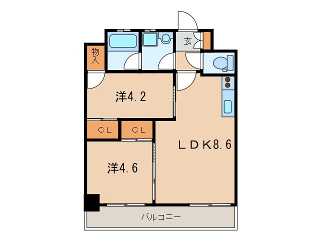 間取り図 ウイングス砂津