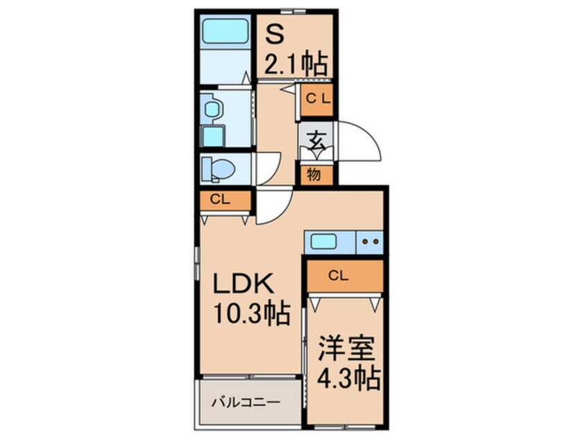 間取図 アルカディア須惠中央