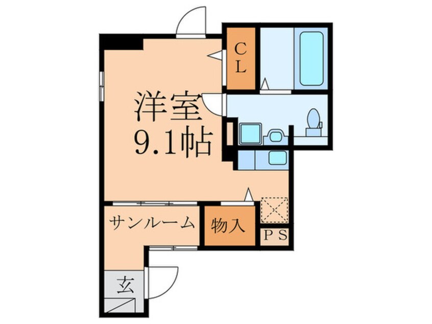 間取図 ラディアント・北方