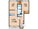クラヴィエ石坂　Ｂ棟の間取図