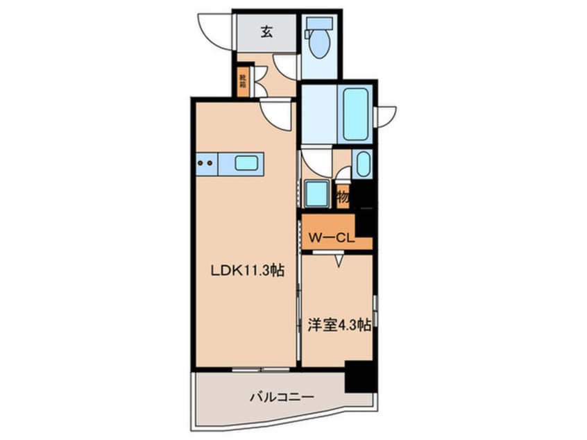 間取図 エンクレスト天神TERRACE(1206)