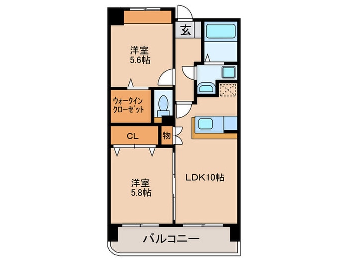 間取り図 ヴェルソ－Ⅲ番館