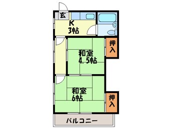 間取図 朝日ハイツ