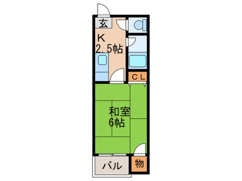 間取図 スカイハイツ井尻