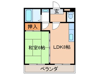 間取図 砂津ハイツ