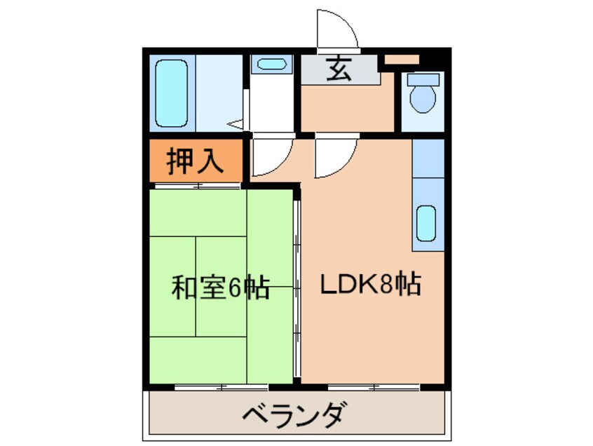 間取図 砂津ハイツ