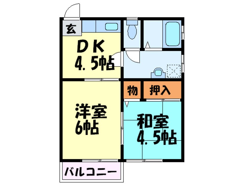 間取図 コーポ町田