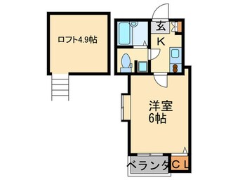 間取図 ピュア箱崎八番館