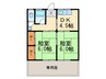 勝荘 2DKの間取り