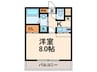 エンクレスト博多駅前Ⅱ（604） 1Kの間取り