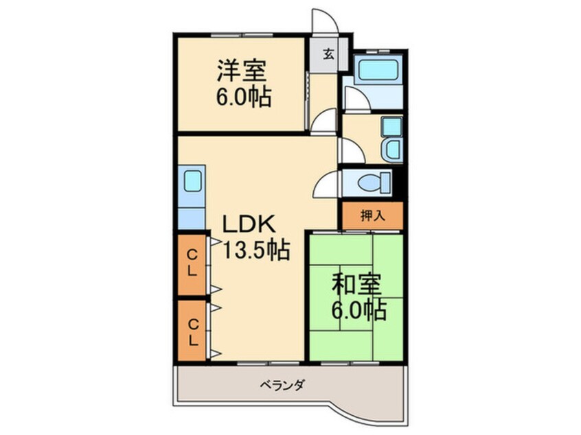 間取図 サンコ－ポフジシン