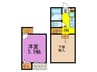 リックメゾン 1Kの間取り