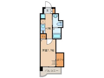 間取図 アクタス六本松タワ－(803)