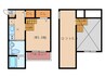 Bau HauseⅡ 1Kの間取り