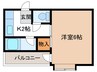 タウニー大橋No.7 1Kの間取り