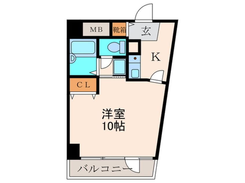 間取図 ダイナコ－トヒルズ折尾(408)