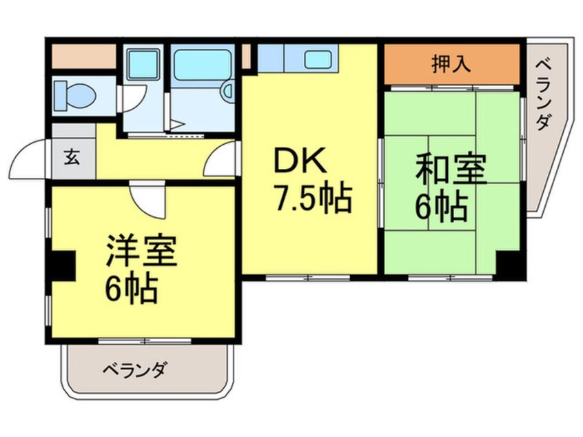 間取図 ４丁目ヴィレッヂ