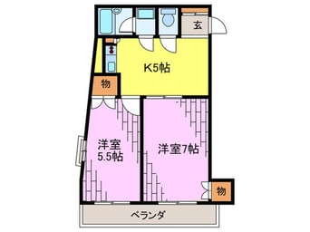 間取図 ビラージュ二日市