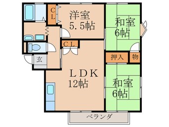 間取図 エスポワールホリⅢ