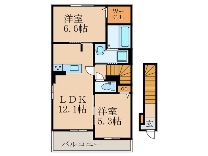 間取り図 サンリヴァーサイド行橋Ａ