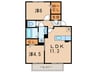 グランアルファ　Ｋ 2LDKの間取り