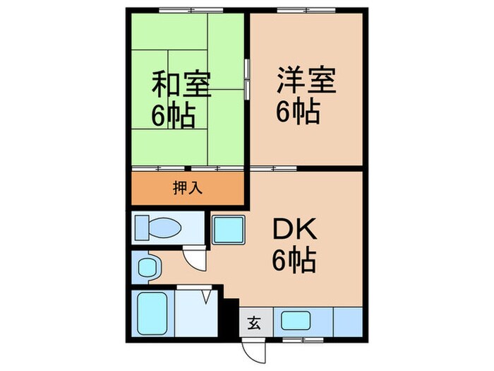 間取り図 コーポ日吉