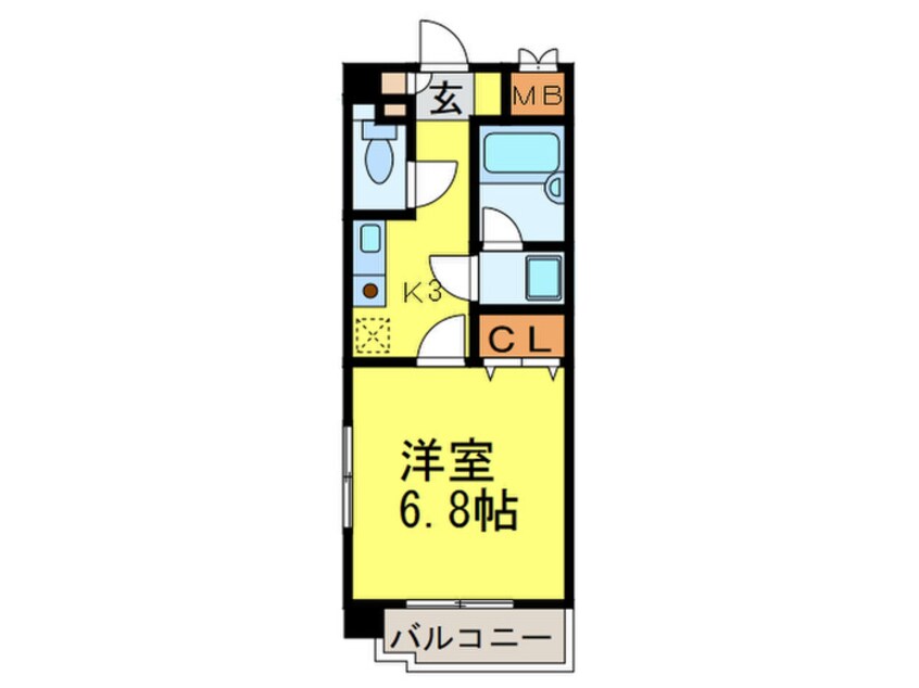 間取図 リ－ジェント大橋