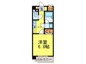 間取図 リ－ジェント大橋