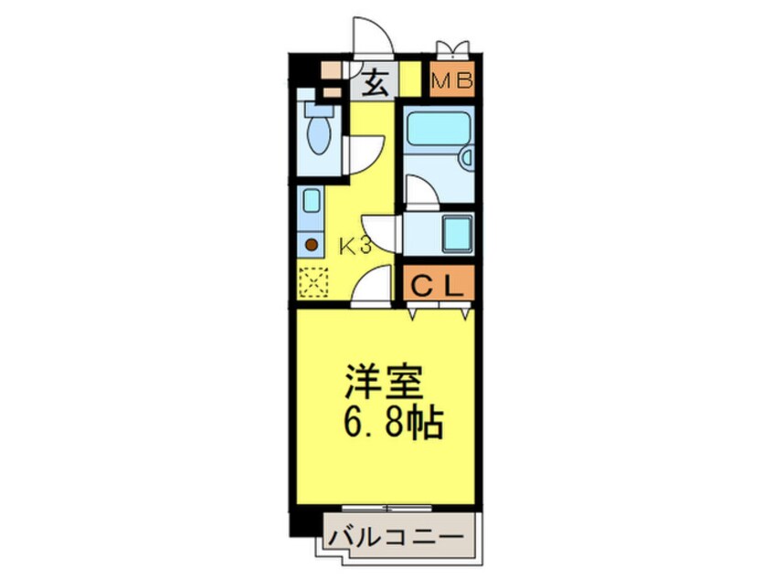 間取図 リ－ジェント大橋