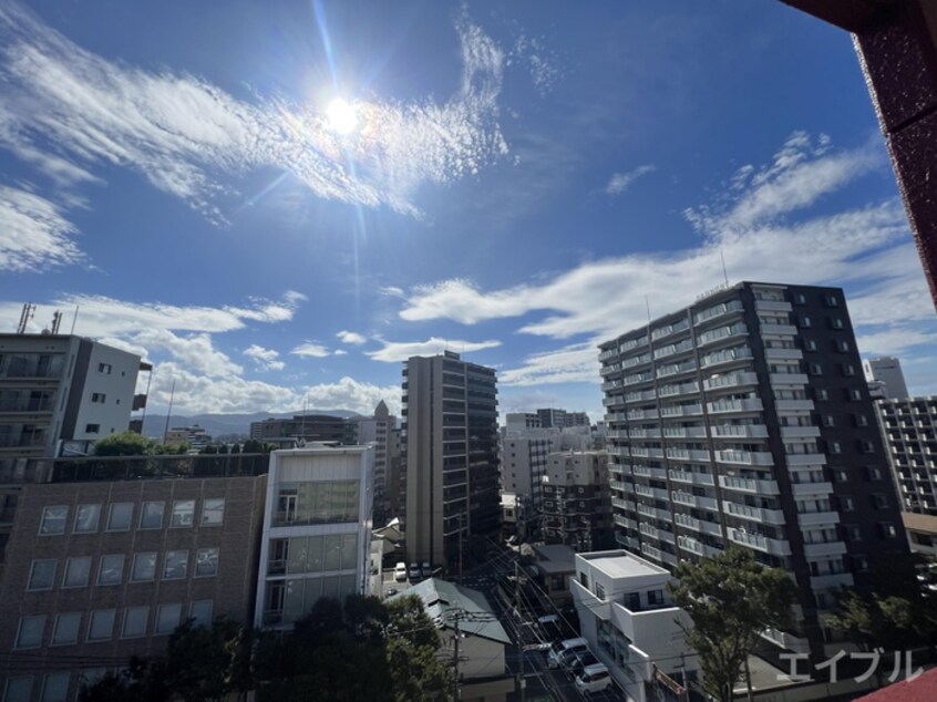 室内からの展望 リ－ジェント大橋