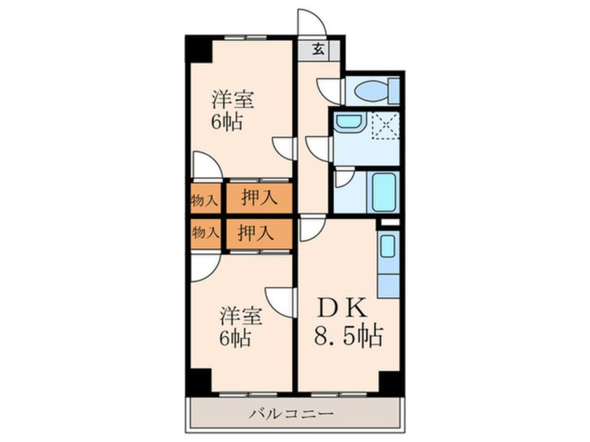 間取図 北方ハヤシビルⅠ