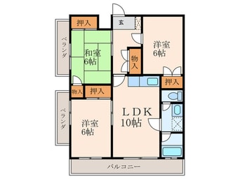 間取図 北方ハヤシビルⅠ