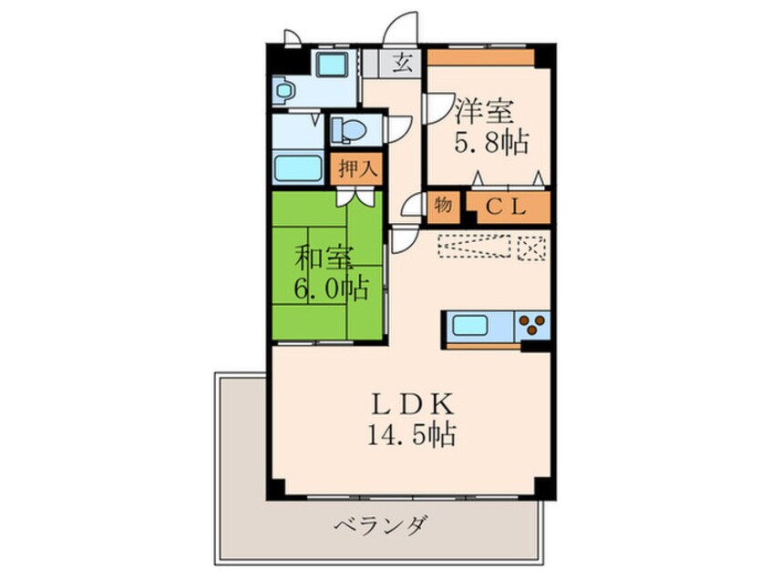 間取図 ニューガイア高野