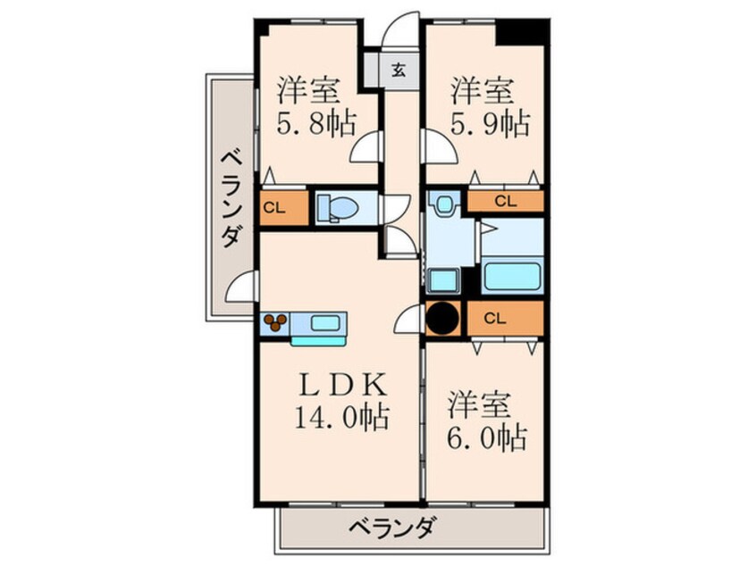 間取図 ニューガイア高野