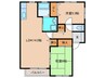 フルハウス　A棟 2LDKの間取り