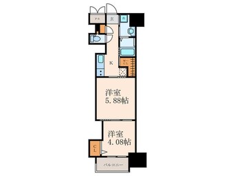 間取図 ウイングス門司駅前