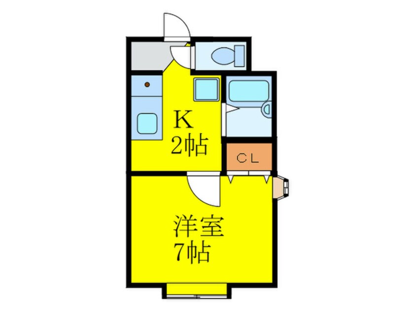 間取図 パンシオンヴィラ春日Ａ