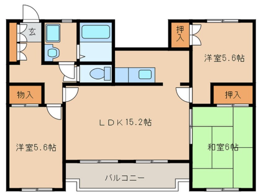 間取図 ガ－デンハイツ志免