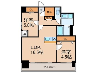 間取図 アビターレ博多