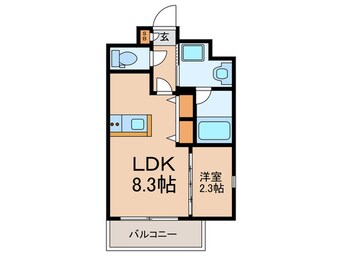 間取図 仮)ロイヤル博多駅南
