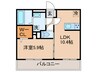 ウェスタ青山 1LDKの間取り